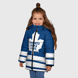 Куртка зимняя для девочки Toronto Maple Leafs, цвет: 3D-красный — фото 2