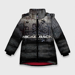 Куртка зимняя для девочки Nickelback Repository, цвет: 3D-красный