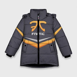 Куртка зимняя для девочки Fnatic Arrows, цвет: 3D-черный