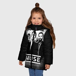 Куртка зимняя для девочки Muse, цвет: 3D-черный — фото 2