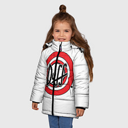 Куртка зимняя для девочки Duff, цвет: 3D-черный — фото 2