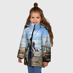 Куртка зимняя для девочки Fallout 4: Welcome Home, цвет: 3D-черный — фото 2