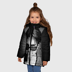 Куртка зимняя для девочки Том Круз, цвет: 3D-черный — фото 2