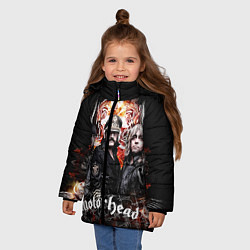 Куртка зимняя для девочки Motorhead Band, цвет: 3D-черный — фото 2