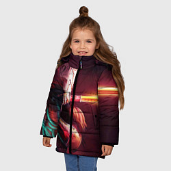 Куртка зимняя для девочки Juggernaut, цвет: 3D-красный — фото 2