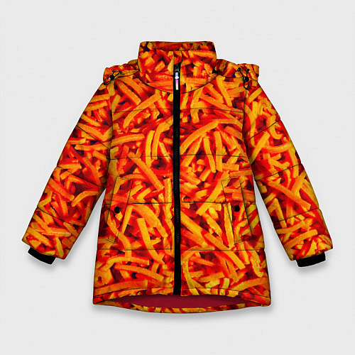 Зимняя куртка для девочки Морковь / 3D-Красный – фото 1