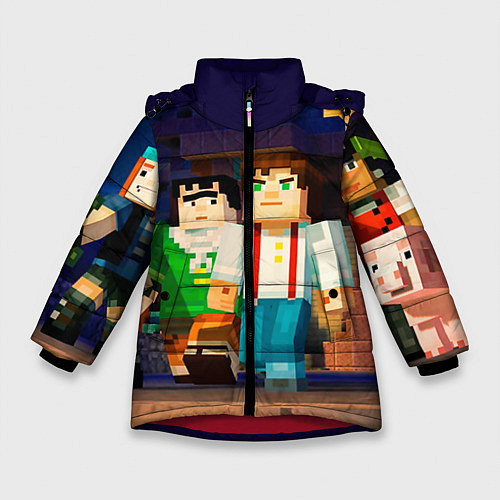 Зимняя куртка для девочки Minecraft Men's / 3D-Красный – фото 1