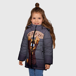 Куртка зимняя для девочки Five Nights: I Did It, цвет: 3D-черный — фото 2