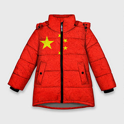 Куртка зимняя для девочки Китай, цвет: 3D-светло-серый