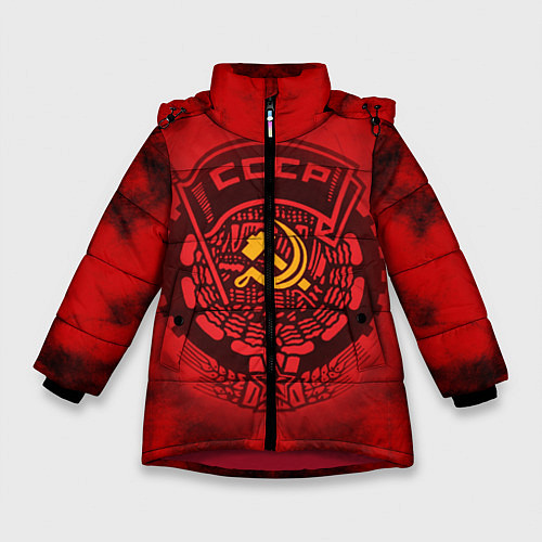 Зимняя куртка для девочки СССР / 3D-Красный – фото 1