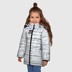 Куртка зимняя для девочки Шпаргалки, цвет: 3D-светло-серый — фото 2