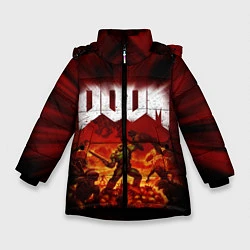 Куртка зимняя для девочки DOOM: 2016, цвет: 3D-черный