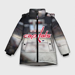 Куртка зимняя для девочки Washington Capitals, цвет: 3D-светло-серый
