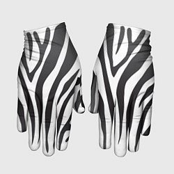 Перчатки Африканская зебра, цвет: 3D-принт