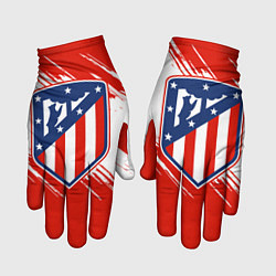 Перчатки ФК Атлетико Мадрид цвета 3D-принт — фото 1