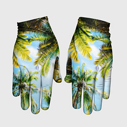 Перчатки Пальмы под солнцем, цвет: 3D-принт