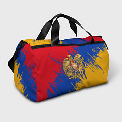 Сумки спортивные Герб и флаг Армении, цвет: 3D-принт