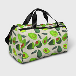 Сумки спортивные Авокадо - фруктовый паттерн, цвет: 3D-принт
