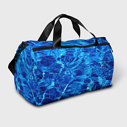 Сумки спортивные Голубая Вода Текстура, цвет: 3D-принт