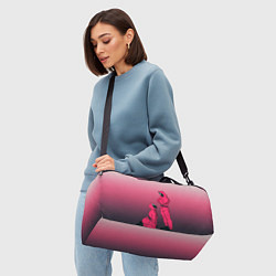 Сумки спортивные Стражи из игра в кальмара, подчинение круга квадра, цвет: 3D-принт — фото 2