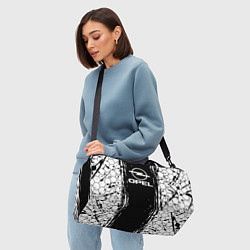 Сумки спортивные Opel соты, цвет: 3D-принт — фото 2