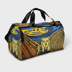 Сумки спортивные Крик кота Мунка, цвет: 3D-принт