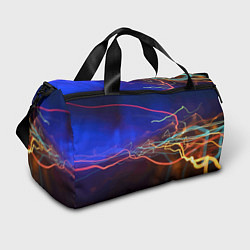 Сумки спортивные Neon vanguard pattern Lightning Fashion 2023, цвет: 3D-принт