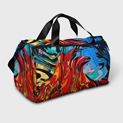 Сумки спортивные Abstract color pattern Fashion 2022, цвет: 3D-принт