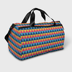 Спортивная сумка Калейдоскоп - цветные треугольники