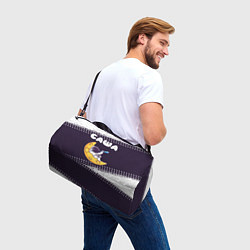 Сумки спортивные Саша космонавт отдыхает на Луне, цвет: 3D-принт — фото 2