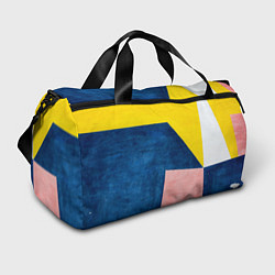 Спортивная сумка Абстрактный набор геометрических фигур - Жёлтый