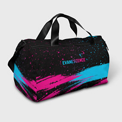 Сумки спортивные Evanescence - neon gradient: символ сверху, цвет: 3D-принт
