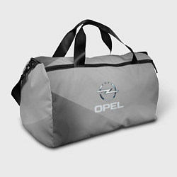 Сумки спортивные Opel - серая абстракция, цвет: 3D-принт