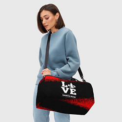 Сумки спортивные Saints Row love классика, цвет: 3D-принт — фото 2