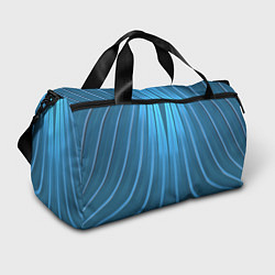 Спортивная сумка Синий полосатый узор для окна