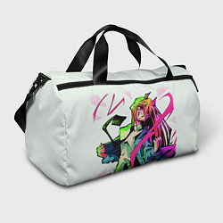 Сумки спортивные Человек - бензопила Пауэр неон, цвет: 3D-принт