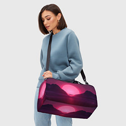 Сумки спортивные Неоновый закат, цвет: 3D-принт — фото 2