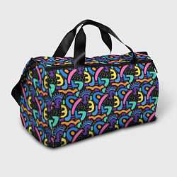 Сумки спортивные Multicolored texture pattern, цвет: 3D-принт