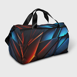 Сумки спортивные Абстрактные разломы, цвет: 3D-принт