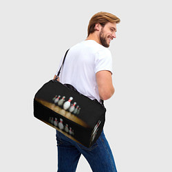 Сумки спортивные Боулинг - кегли на дорожке, цвет: 3D-принт — фото 2