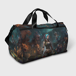 Сумки спортивные Jinx fantasy art Arcane League of Legends, цвет: 3D-принт