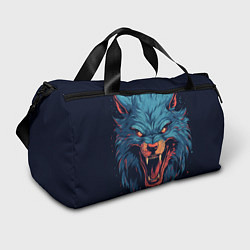 Сумки спортивные Art blue wolf, цвет: 3D-принт