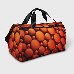 Сумки спортивные Оранжевы е круглые плиты, цвет: 3D-принт
