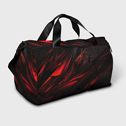 Сумки спортивные Black red background, цвет: 3D-принт