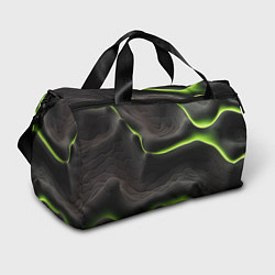 Спортивная сумка Green black texture