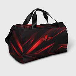 Сумки спортивные CSGO red black logo, цвет: 3D-принт