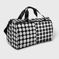 Спортивная сумка Smiley black and white