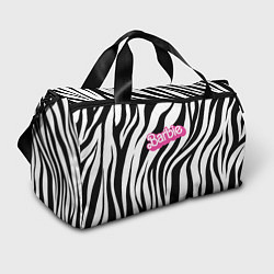 Спортивная сумка Ретро Барби - паттерн полосок зебры