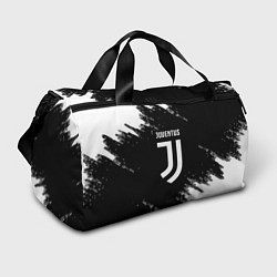 Сумки спортивные Juventus спорт краски черно белый, цвет: 3D-принт