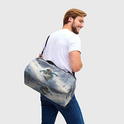 Сумки спортивные Йетти на сноуборде, цвет: 3D-принт — фото 2